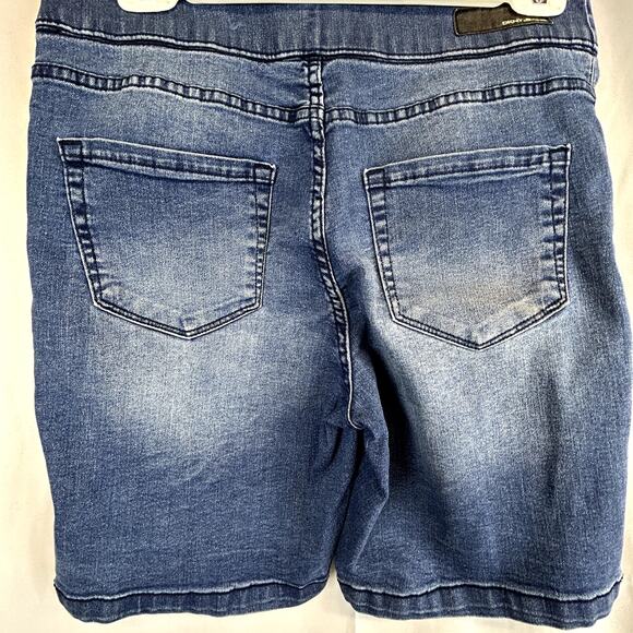 Dkny Jeans Bermuda Shorts  Small Denim pull-on stretch women's blue - Picture 8 of 11